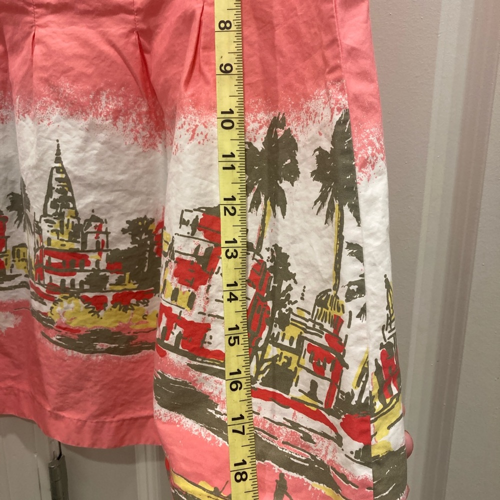 Old Navy pink orange tropical print skirt - Picture 3 of 3